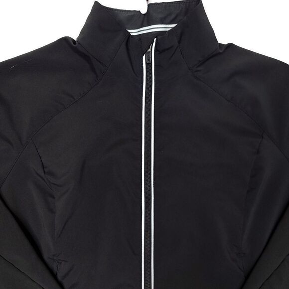 REI Full Zip Jacket Womens Large Black Stretch Polyester Pockets Outdoors - Picture 2 of 7